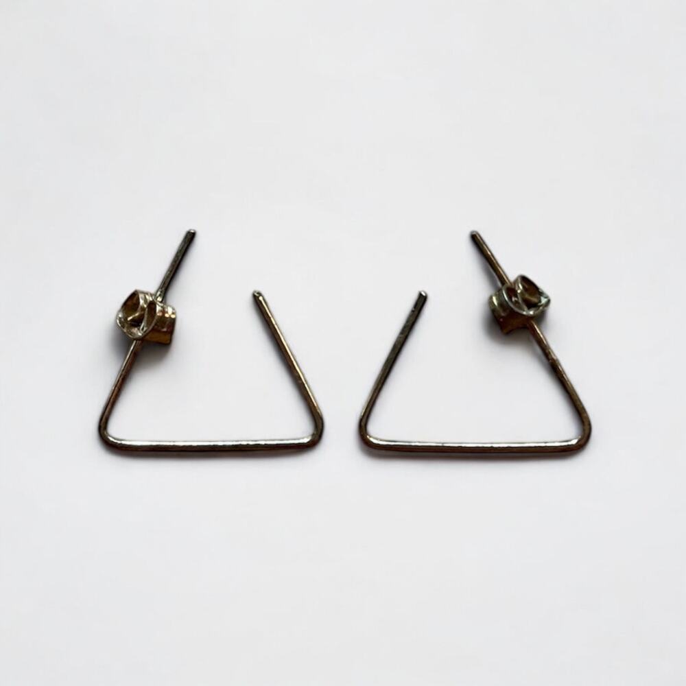 💙3 for $15 Vintage Gold Triangle Pendant Earrings